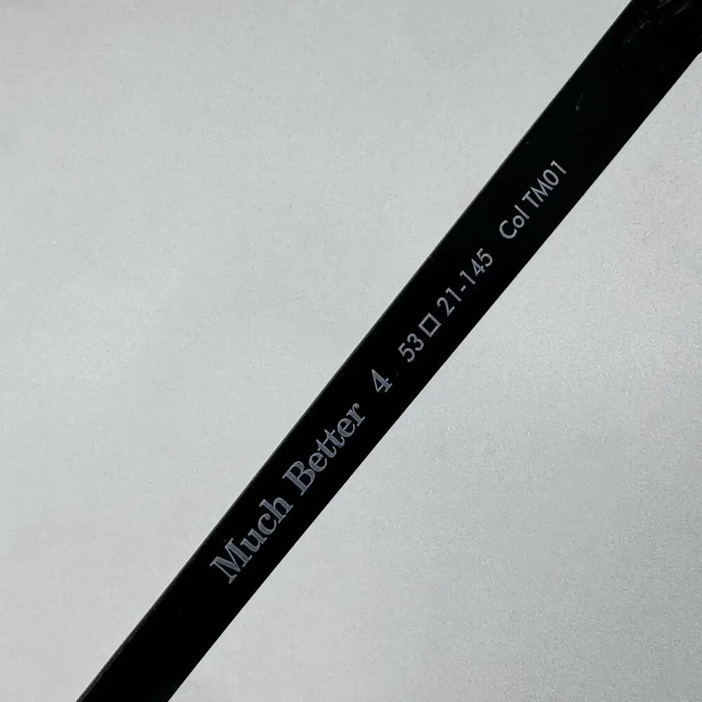 WOOW Much Better 4 TM01 Eyeglass Frames Black 53-21-145 Hand Made in Italy